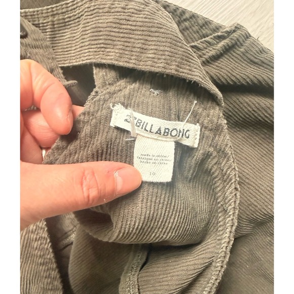 Billabong women's shipwrecked green‎ corduroy Romper 10 - Picture 7 of 12